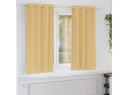 Vidaxl Cortinas Blackout Com Argolas 2 Unid. Bege 175 X 140 Cm