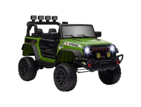 Carro Elétrico PP e aço cor Verde 100x63x65 cm AIYAPLAY