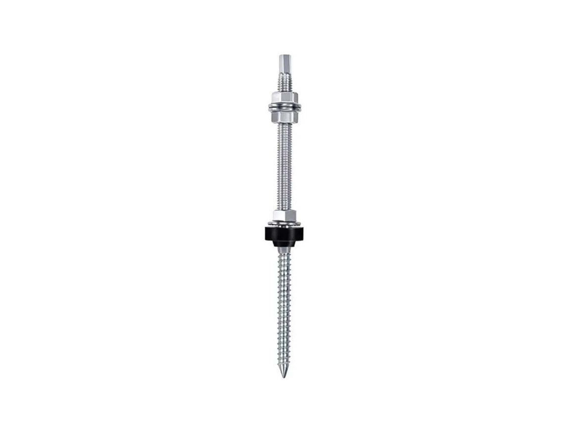 Parafuso de Rosca Dupla M10x200mm para Montagem de Células Solares BRILVIBERA