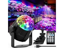 Bola De Discoteca Com Controle Remoto, Iluminação Para Dj, Luz Estroboscópica Para Festa, 15 Modos, Luz De Bar Para Palco, Dança Em Casa, Aniversário,