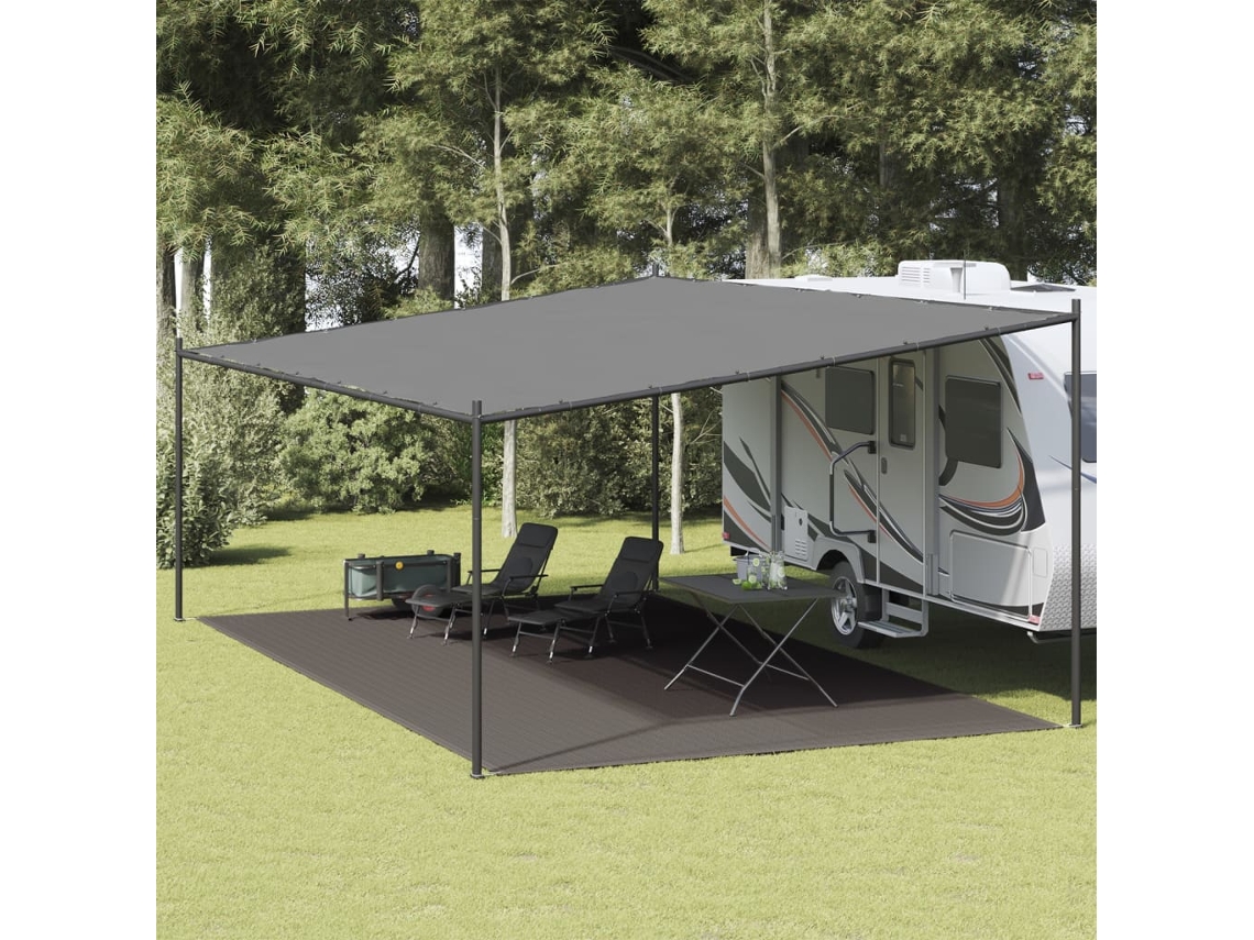 Tapete De Campismo Para Tenda Pead 400x800 Cm Antracite Lovely Home