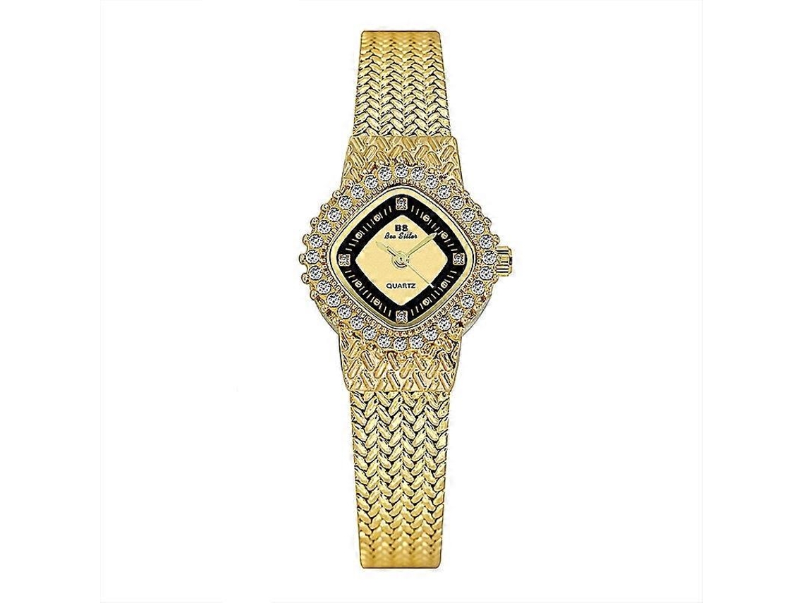 Relógio De Pulso Feminino Bs Bee Sister Fa1659 Com Corrente, Modelo Wheat Ear, Design Simples E Elegante.