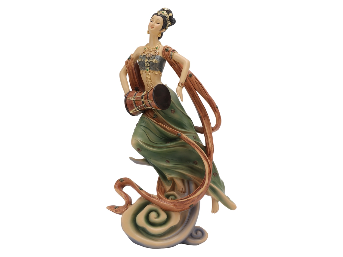 Estátua de Resina Estilo Chinês Beleza Antiga