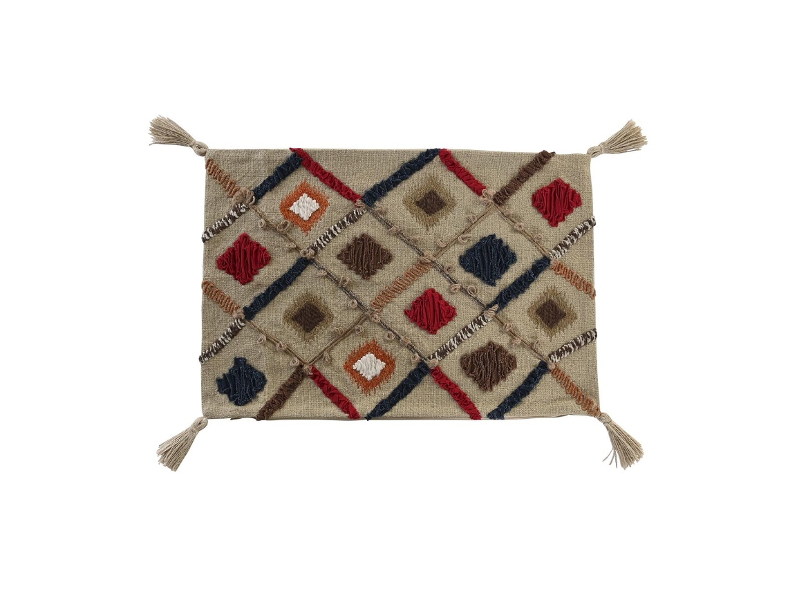 Capa de travesseiro DKD Home Decor Multicolor Franjas (60x1x40 cm)