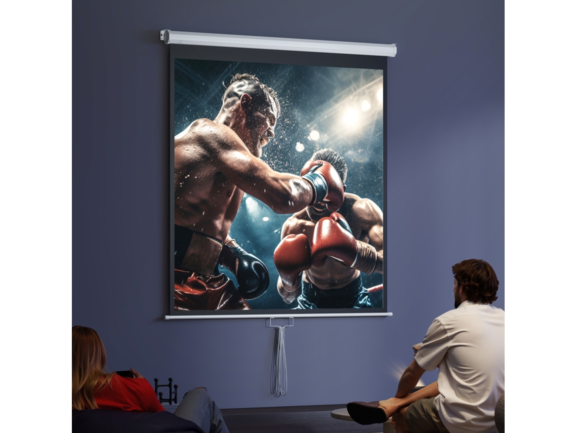 Tela De Projeção Para Tv 85 Polegadas Home Cinema Projetor 1:1 4k Hd 149x149 Cm