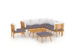 Garden Lounge Set, Garden Lounge Sets Vidaxl Marrom Madeira De Acácia (n/a)