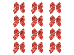 Laxiscreed Decoração De Árvore De Natal Com Laço Bowknot – Enfeite Natalício Elegante