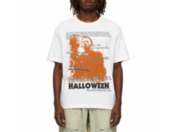 Rockinstone Halloween Movie Handwritten White Adult T-shirt Size:m