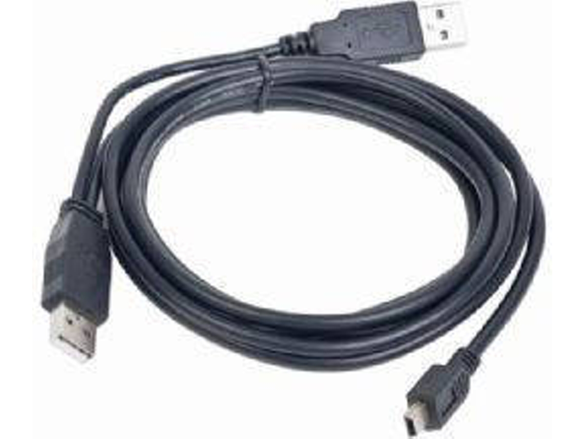 Cabo de Dados GEMBIRD (Micro USB A - Mini USB B - 90 cm - Preto)