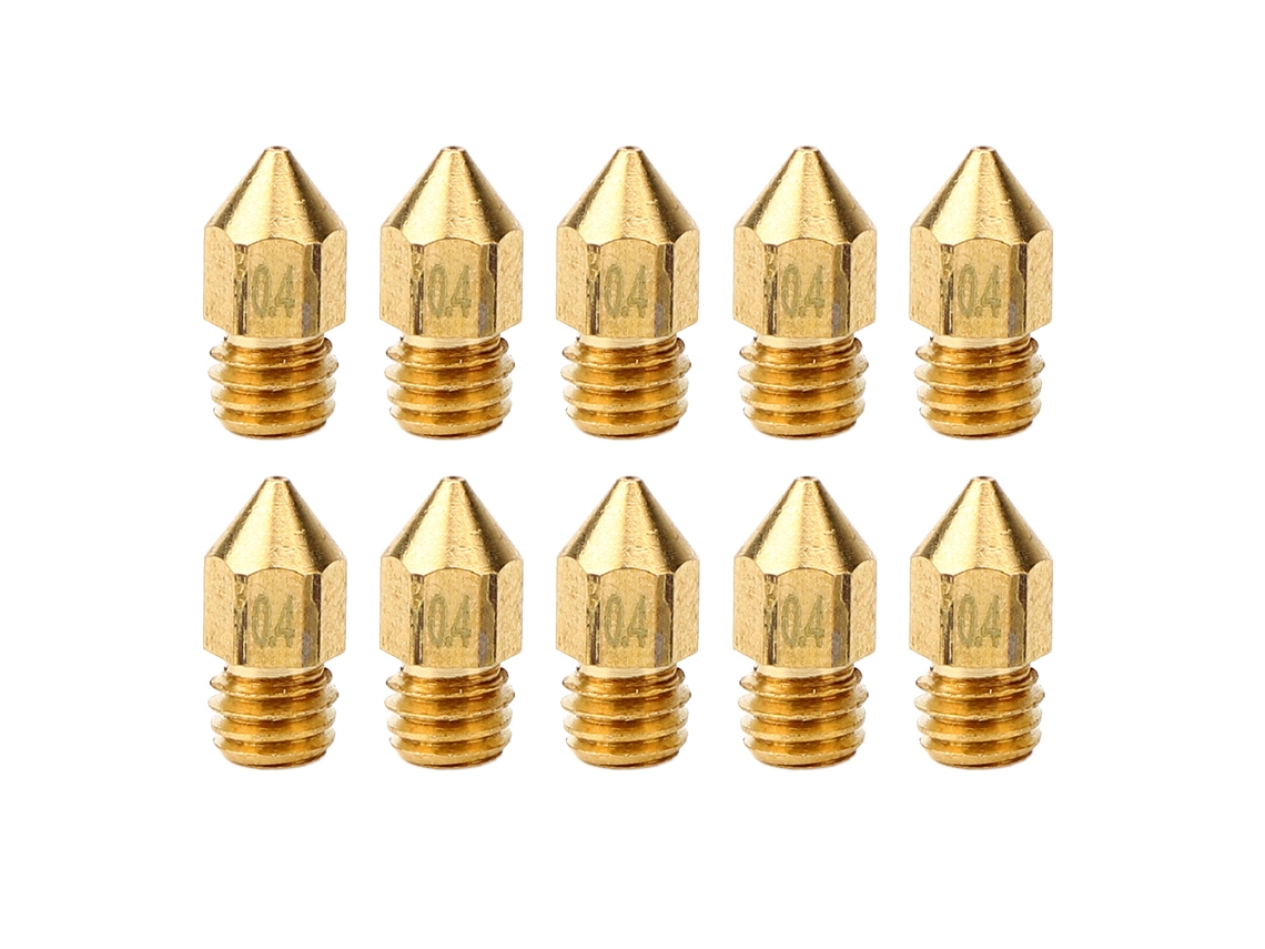 10 Peças Bico Pequeno Para Impressora 3d Conexão Rosca Macho Latão Letras Claras Acessórios De Impressora