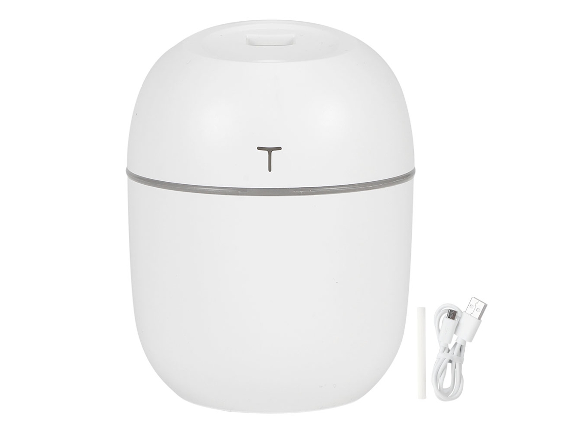 Umidificador de Ar Mini USB 220ml para Casa Escritório Dormitório Carro Branco