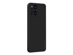 Capa De Silicone Líquido Tpu À Prova De Choque Para Oppo Find X3 / Find X3 Pro Pinwuyo Touching Series (preta)