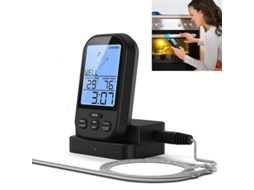 Termómetro Digital Sem Fio Lurelia Para Carne, Controlo Remoto Para Churrasco E Forno, Retroiluminado