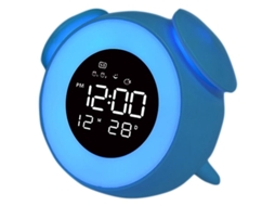 Lurelia Relógio Despertador De Cabeceira Com Lâmpada Led E Música Digital, Calendário De Mesa Para Quarto E Mesa Para Soneca