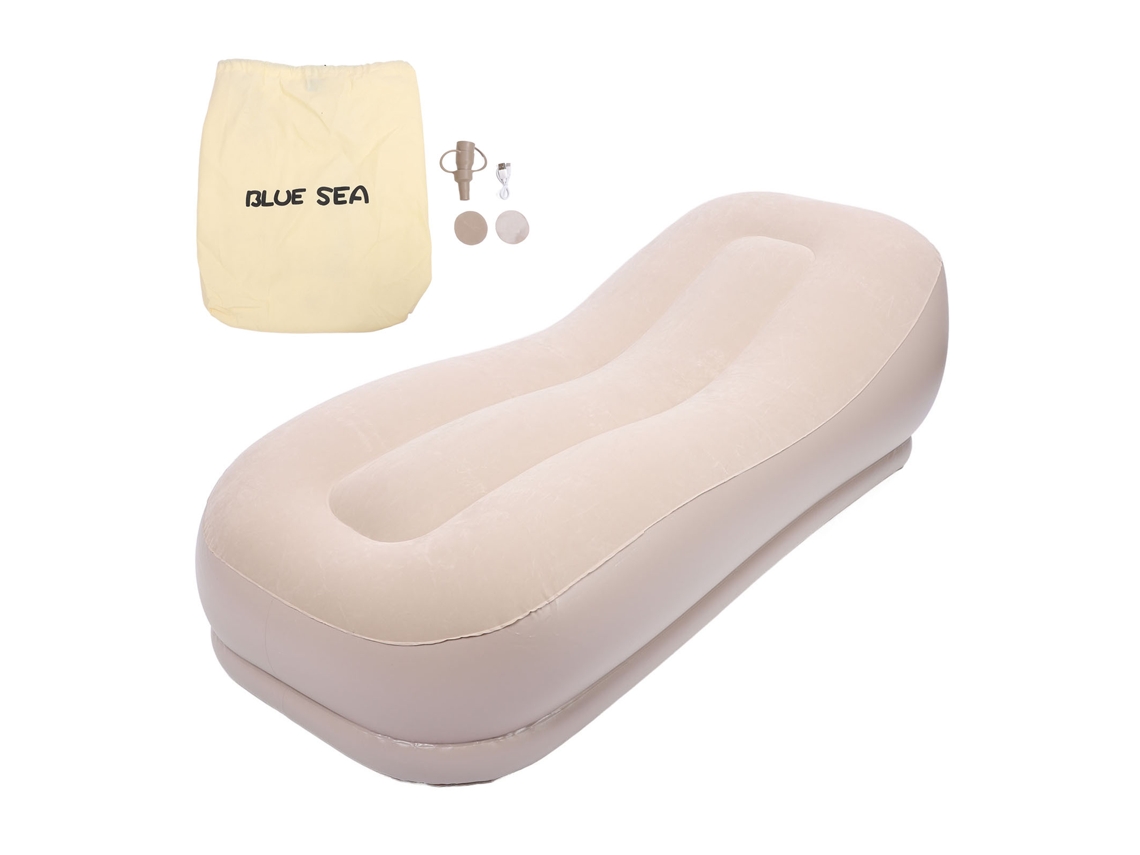 Sofá Auto Inflable Portátil Camping Casa 68.9x29.5x19.7in
