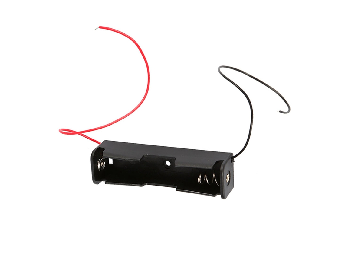 Aetheria 5pcs Porta baterias Plástico para 1 Bateria 18650 com Cabos, Caixa de Armazenamento