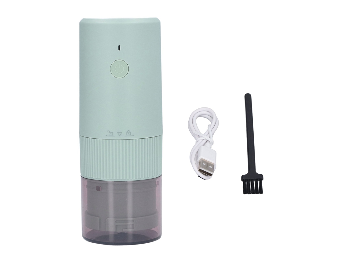 Moedor De Café Elétrico Para Casa, Viagem, Portátil, Recarregável Por Usb, Sem Fio, Mini Moedor Elétrico Automático De Café Em Cone, Verde Brilvibera