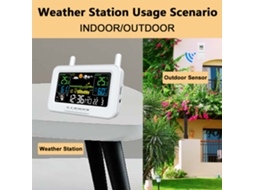 Primeira estação meteorológica sem fio com sensor externo