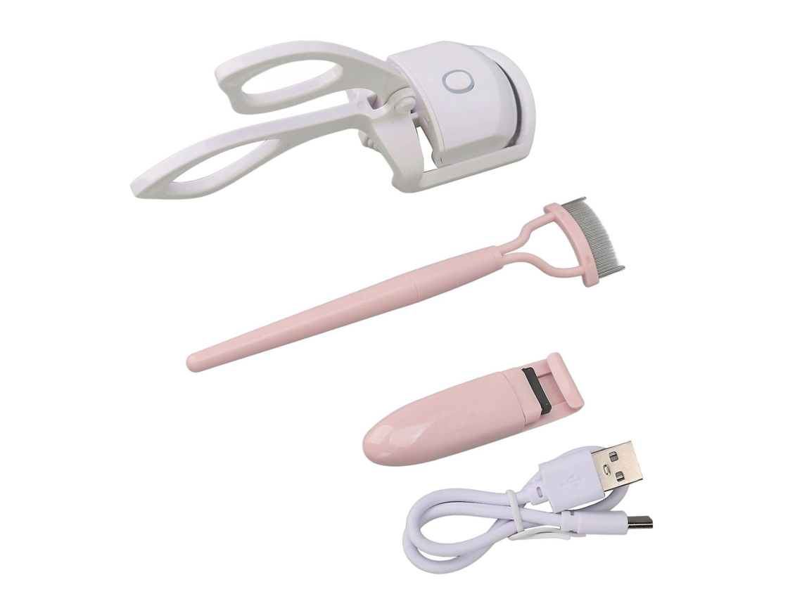 Modelador De Cílios Aquecido, Kit Modelador De Cílios Elétrico Portátil Com Usb, Modelador De Cílios Recarregável Com Pente. Everley891