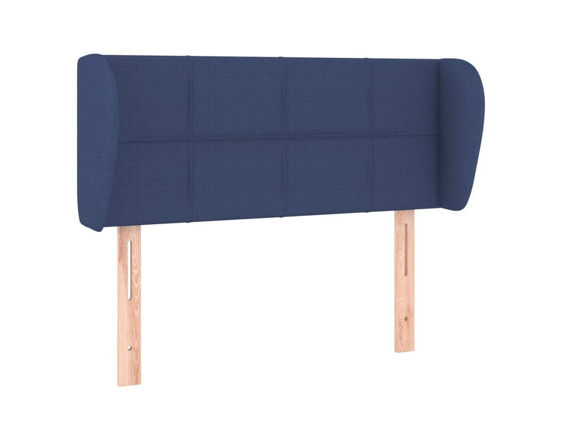 Cabeceira de Cama C/ Abas Tecido 103x23x78/88 Cm Azul MAISON EXCLUSIVE