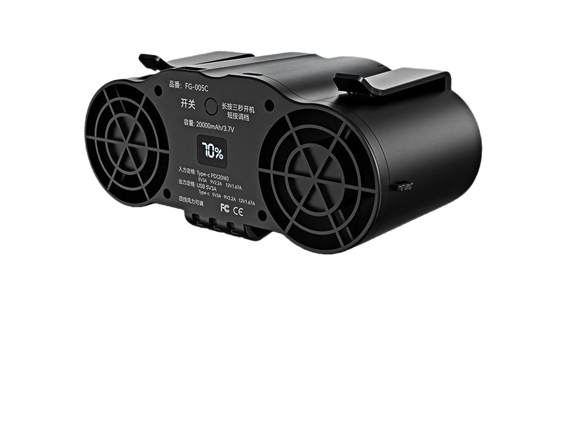 Ventilador Portátil Laxiscreed De Encaixe Na Cintura Para Ambientes Quentes E Trabalhos Ao Ar Livre