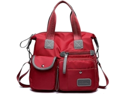 Bolsa AQUAFORGE Estilo Tote Espaçosa com Vários Bolsos e Zíper Nylon Transversal Leve