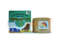 Fita Kinesiológica Temtex 5 Cm X 5 M Bege - Venda Neuromuscular Kinesio Tape, 1 Unidade