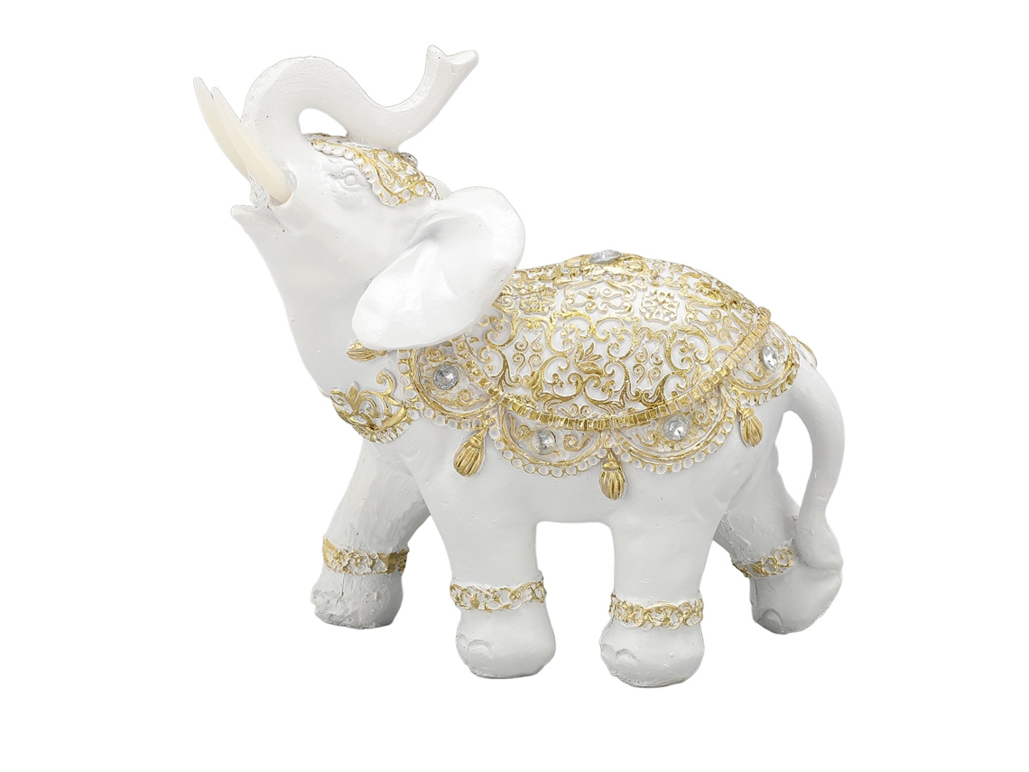 Estátua De Elefante (decoração Resina Sortuda)