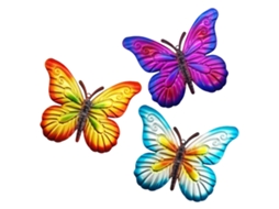 Butterfly set de decoração para parede ornamento de exterior jardim LAXISCREED