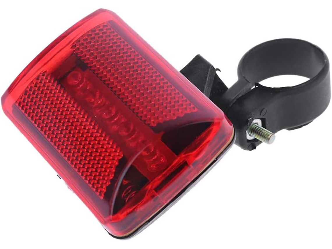 Luz Traseira De Advertência Para Bicicleta, Farol A Bateria,