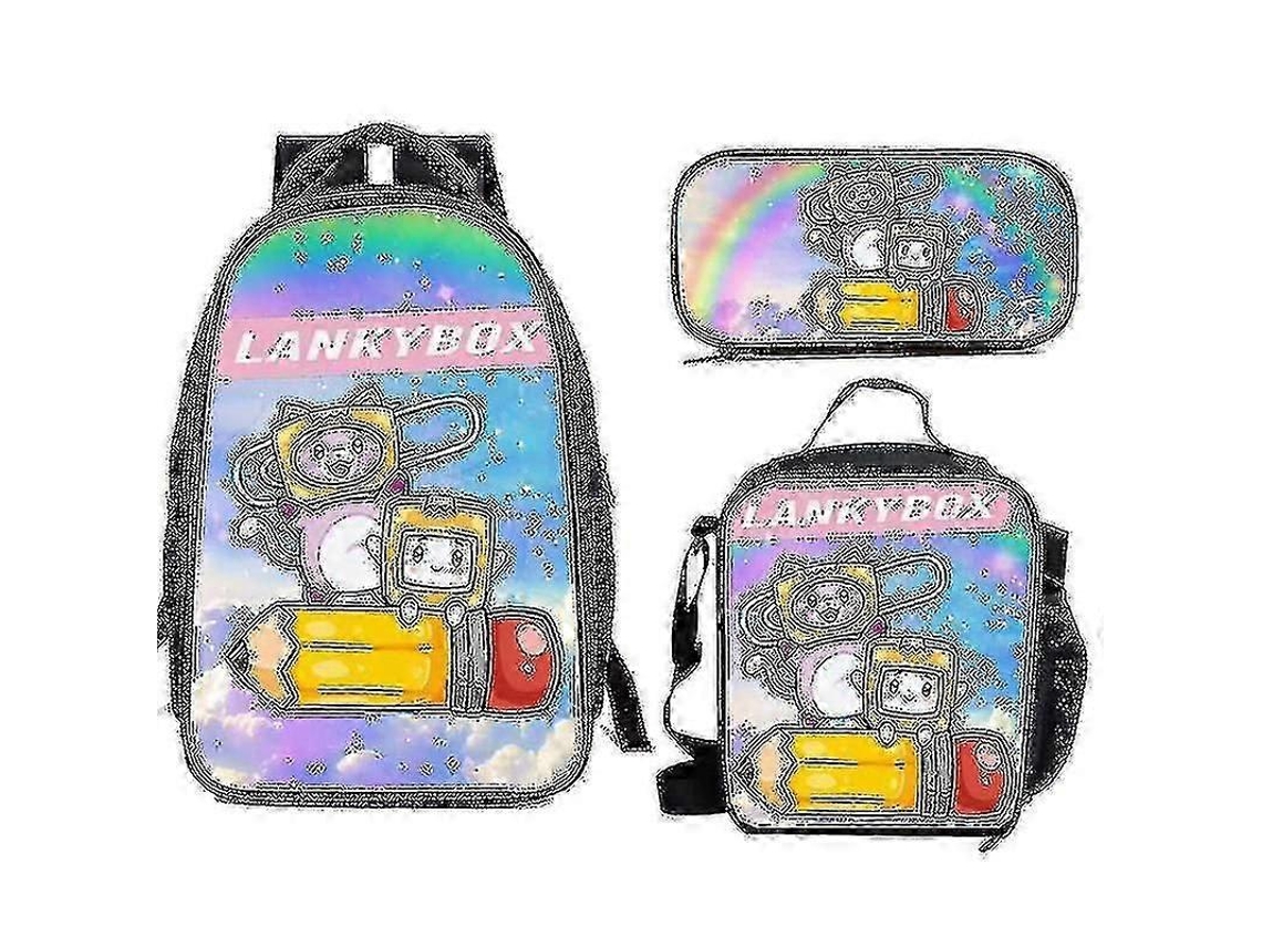 Mochila De Estudante Com Estampa Lankybox Olysi Shop