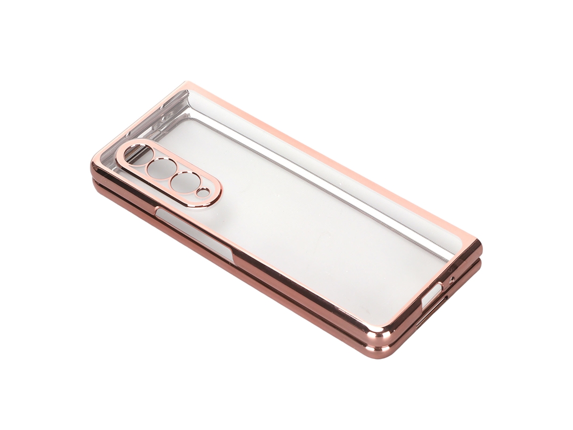 Capa de Telefone Samsung Galaxy Z Fold 3, anti impacto, eletroplacada EOOCOO