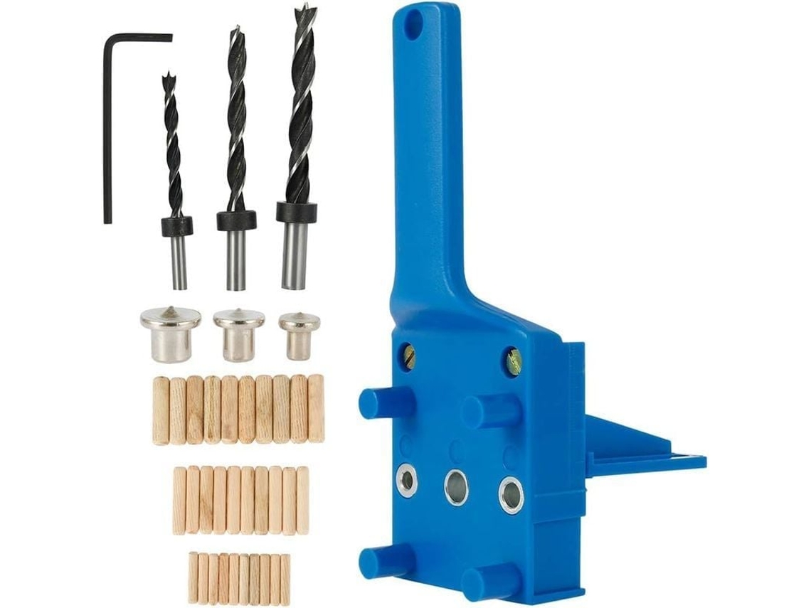2026 jig de Perfuração para Pinos de Madeira, Guia Ajustável com Parada Paralela, 6mm/8mm/10mm, Abs Resistente