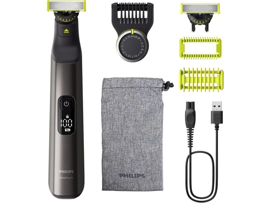 Oneblade Pro 360 Autêntico Rostocorpo Aparador De Barba Elétrico, Barbeador E Aparador De Corpo Com Lâmina 360 Inovadora. Philips