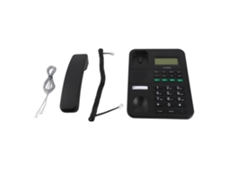 Aetheria telefone Fio Fixo com Identificador de Chamadas, Volume 4 Níveis e Brilho Lcd 5 Níveis Preto