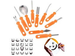 Kit Para Esculpir Abóboras Com 30 Raspadores E Moldes