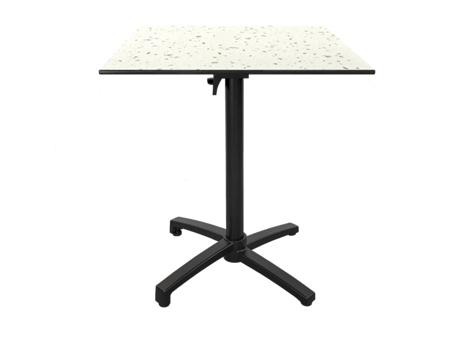 RESTOOTAB Mesa Snack Dobrável para Exterior 70X70 Terrazzo