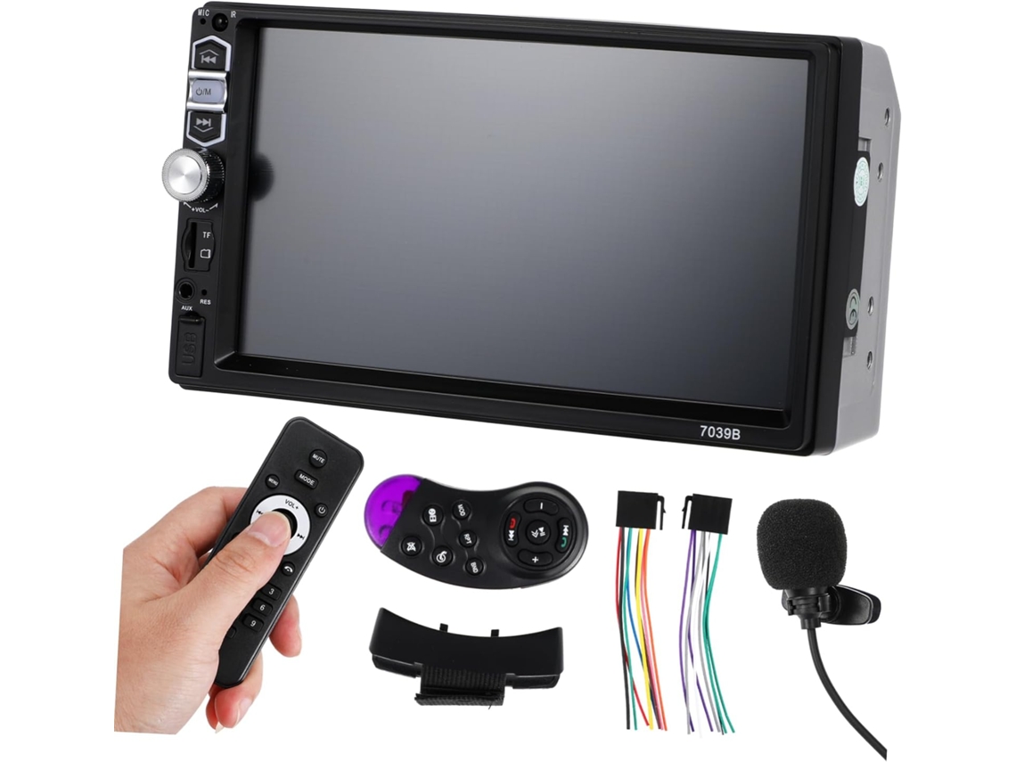 Amplificador De Rádio Estéreo Para Carro Com Controle De Voz E Câmera De Ré. Gokoco