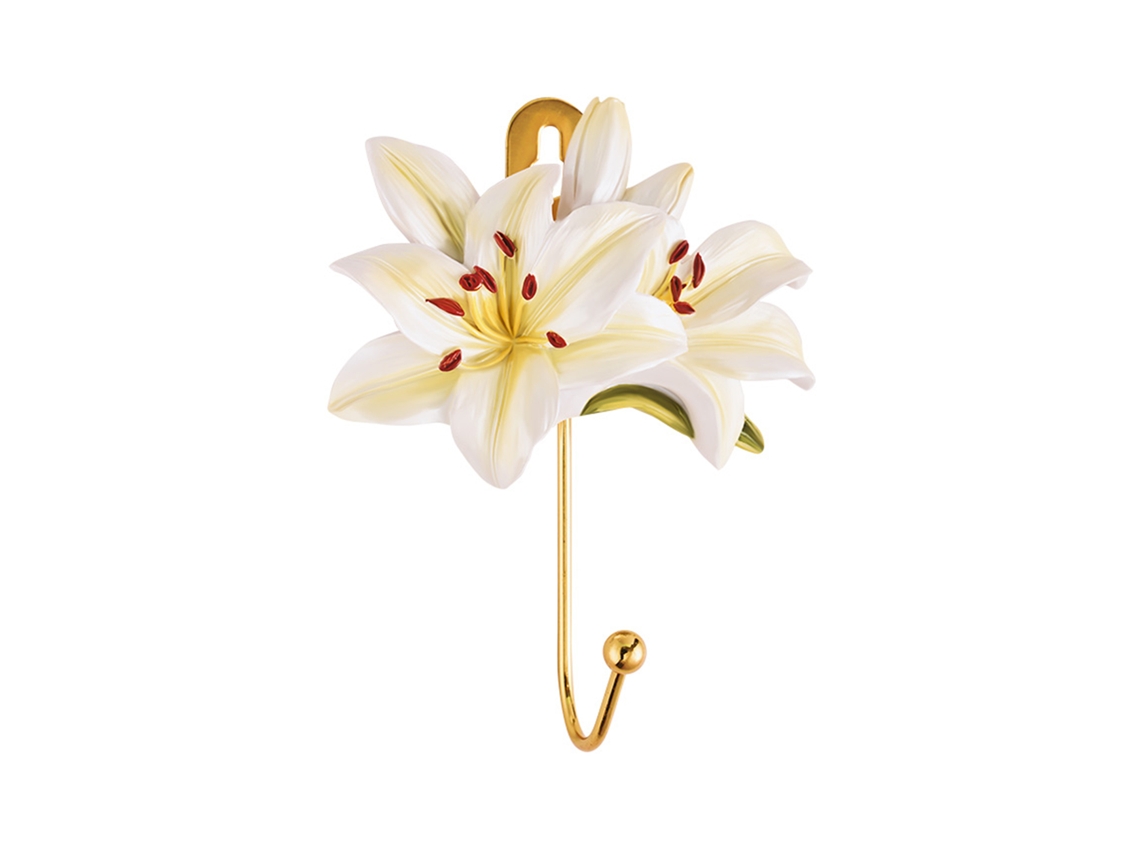 Gancho Com Relevo De Flores De Estilo Europeu, Feito De Resina, Adequado Para Decoração De Casa Em Múltiplos Cenários.