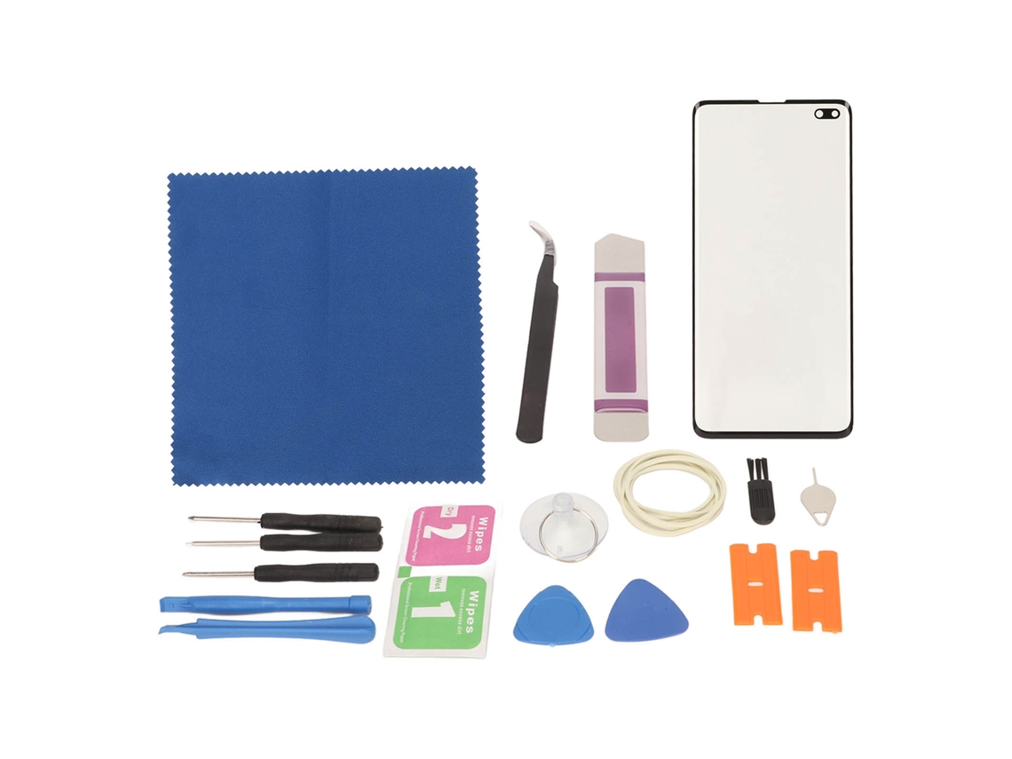 Tampa de Vidro Tela Frontal Externa com Ferramentas de Reparo para Galaxy S10+plus G975 S/MARCA