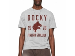 Rockinstone Rocky Movie Vintage 1976 Heather Gray Adult T-shirt Size:xxl