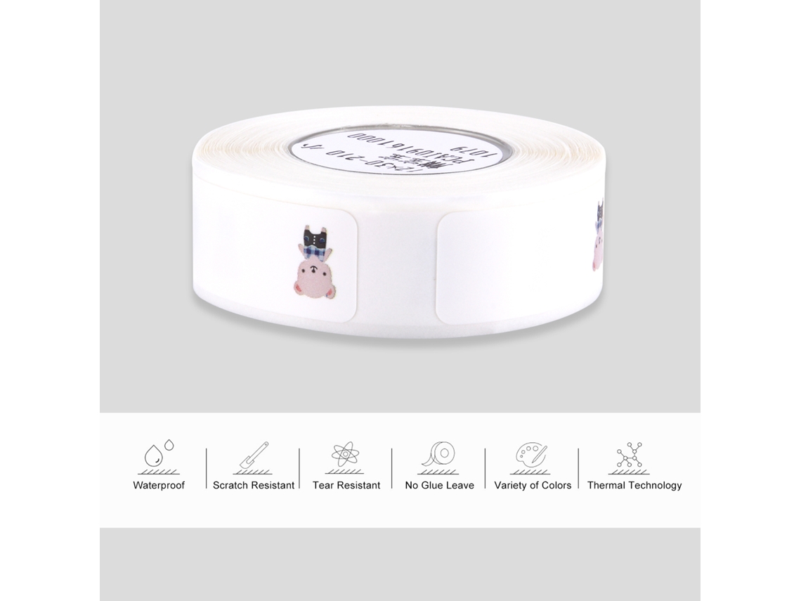 Papel Etiqueta Térmico 12x30mm 210uds Resistente À Água Autoadhesivo Para Supermercado