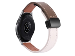 Pulseira De Relógio Em Couro De Microfibra Com Fecho Magnético Fino De 22 Mm