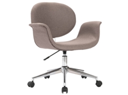 Dining Chair, Dining Chairs Vidaxl Cinzento-acastanhado Tecido (n/a)