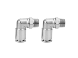 Conector Rápido Aço Bronzeado Ângulo Direito Bspp 3/8" (2 Unid)