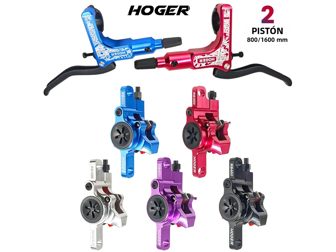 Conjunto De Freio A Disco Hidráulico Hoger Mtb Com Rotores De 160 Mm E Freios Dianteiros E Traseiros Para Bicicleta Com Manopla De 22,2 Mmvayotoy