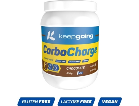 Suplemento Alimentar KEEPGOING Carbo Charge Ni Lactosa (600 Gr - Chocolate)