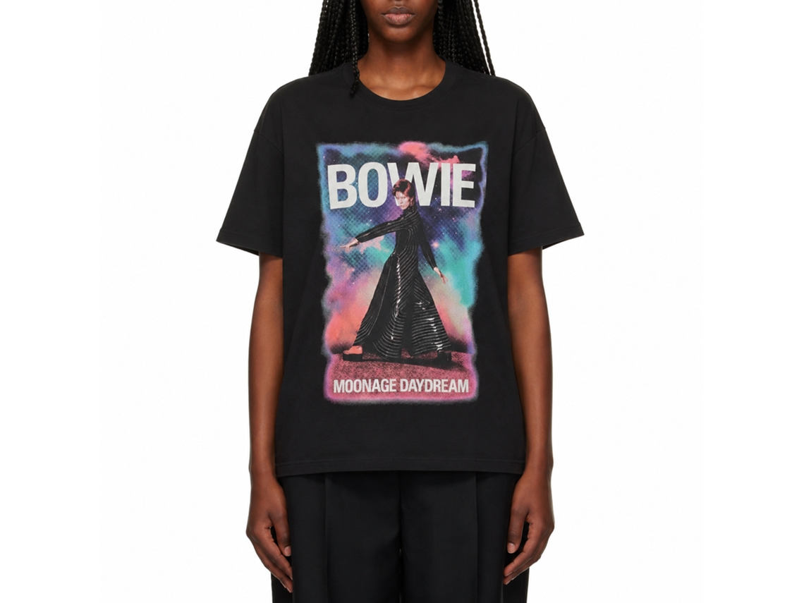 David Bowie Moonage 11 Fade T-shirt Unisex Adults Size:m
