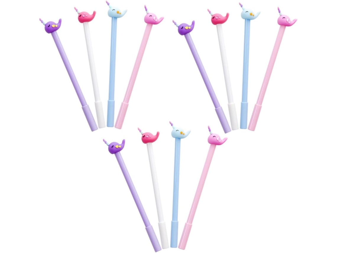 Jojofuny Conjunto De 12 Canetas Gel Fofas Com Desenhos Unicórnio E