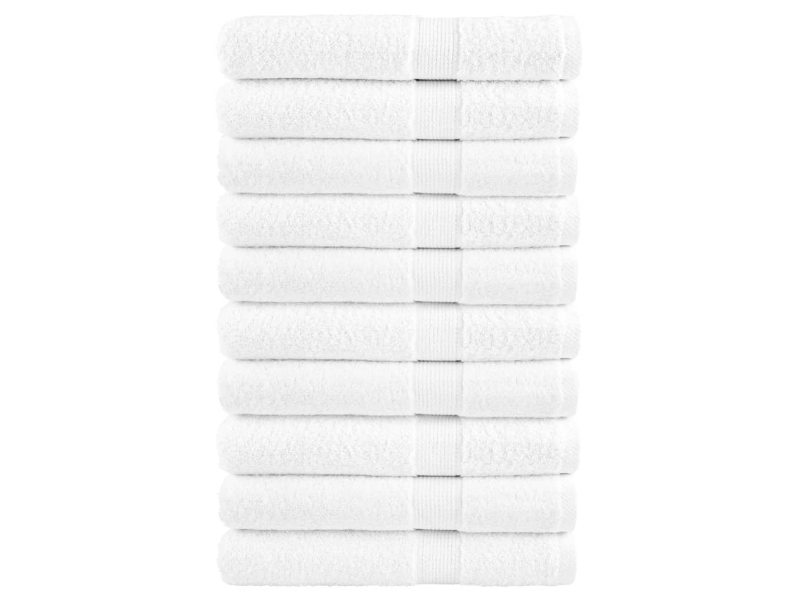 Towel, Towels Vidaxl Branco Algodão (100 X 200 Cm)
